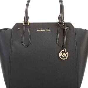 Michael Kors Hayes Large North South Black Pebble Leather Tote Bag SEALED